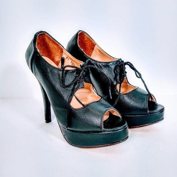 Shasa black heels in new condition! - Picture 4 of 7